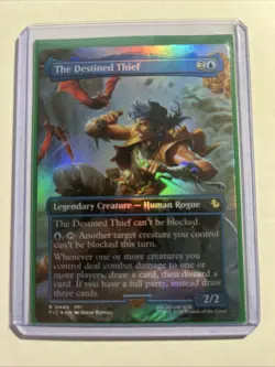 The Destined Thief (Borderless) - Commander: FINAL FANTASY MTG Foil + Bonus Rare - Image 1