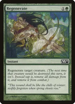 Regenerate 1x FOIL MTG M10 Core Set Common MINT green - Image 1