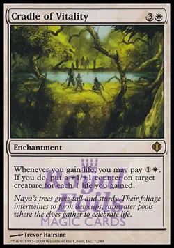 Cradle of Vitality 1x FOIL ALA MTG Shards of Alara Rare MINT white - Image 1
