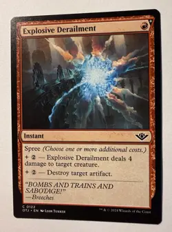 x1 Explosive Derailment OTJ MTG 122 COMMON M/NM 1x - Image 1