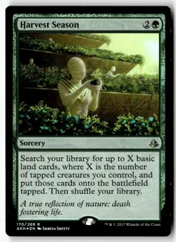 MTG Foil Harvest Season - Amonkhet Moderately Played English - Image 1