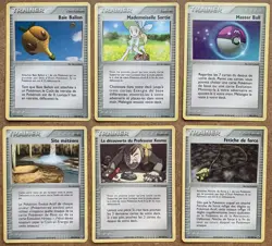 Lot de 6 cartes Pokemon TRAINER - 2005 - Ex DEOXYS - RARES & ANCIENNES - Image 1