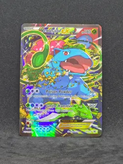 Pokemon XY Black Star Promo Venusaur EX XY123 (LP/MP) - Image 1