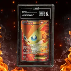 Pokemon Plasma Storm VICTINI EX 131/135 Ultra Rare TAG 8 - Image 1