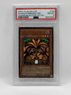 2002 Yu-Gi-Oh! LOB Exodia Head The Fobidden One 1st Edition NM-MT LOB#124 PSA 8 - Image 1
