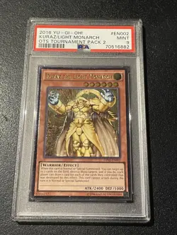 2016 Yu-Gi-Oh! Kuraz The Light Monarch #EN002 PSA 9 - Image 1