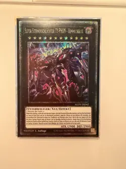 Yugioh! NM Super Starslayer TY-PHON - Sky Crisis AGOV-DE042 Quarter Century Rare - Image 1