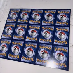 Pokemon Base Set 15 Card Uncut Sheet Cropped (See Description Prior To Bidding) - Image 5