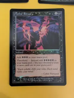 Cabal Ritual, Torturer &Surgeon MTG Cards. Vintage shooting star Foil. Torment. - Image 3