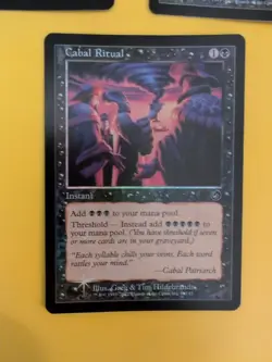 Cabal Ritual, Torturer &Surgeon MTG Cards. Vintage shooting star Foil. Torment. - Image 4