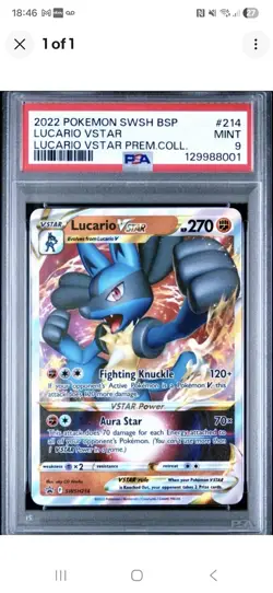 3X POKEMON PSA 9 GRADED CARDS Lucario Dudunsparce Bellibolt - Image 1