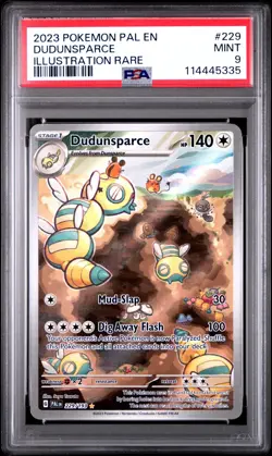 3X POKEMON PSA 9 GRADED CARDS Lucario Dudunsparce Bellibolt - Image 2