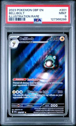 3X POKEMON PSA 9 GRADED CARDS Lucario Dudunsparce Bellibolt - Image 3