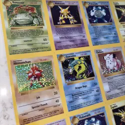 Pokemon Base Set 16 Card Uncut Sheet (See Description Prior To Bidding) - Image 4