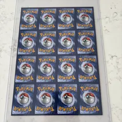 Pokemon Base Set 16 Card Uncut Sheet (See Description Prior To Bidding) - Image 5
