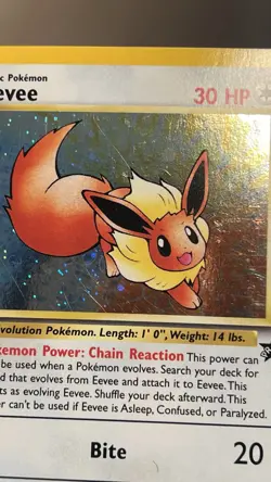 Pokemon Eevee TCG Black Star Holo Card 11 WOTC Promo LP - Image 4