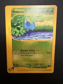 Pokemon Card Nidoran F Skyridge 82/144 Non Holo Near Mint / Very Lightly Played - Image 1