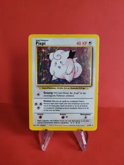 Pokemon Karte/card - Piepi Clefairy 5/102 - Base Set Holo - Very Good+ - Image 1