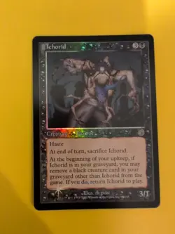 Ichorid. Rare Horror MTG Card. Old Vintage shooting star Foil. Torment. - Image 1