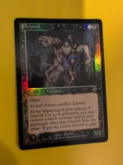 Ichorid. Rare Horror MTG Card. Old Vintage shooting star Foil. Torment. - Image 2