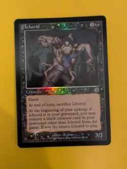 Ichorid. Rare Horror MTG Card. Old Vintage shooting star Foil. Torment. - Image 5