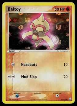 Pokemon Card - Baltoy Hidden Legends 53/101 Common Reverse Holo - Image 1