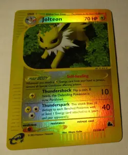 Pokemon TCG Skyridge Jolteon 13/144 Reverse Holo Card 2003 Played Eevee - Image 2
