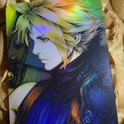 Cloud FINAL FANTASY VI Holo Hero Master Edition Goddess Anime Card - Image 2
