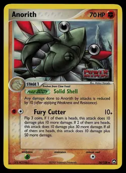 Pokemon Card - Anorith Power Keepers Stamped 26/108 Uncommon Reverse Holo - Image 1