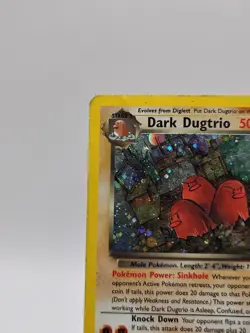 Dark Dugtrio 6/82 Team Rocket Set Holo Rare Vintage Pokemon Card - Image 2