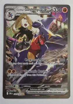Pokemon TCG Cynthia's Garchomp EX Destined Rivals Card 232/182 - Image 1