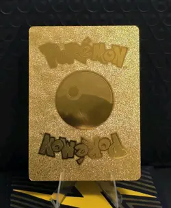 Pokemon Charizard & Pikachu Vmax Tag Team Gold Foil Fan Art Collector Card TCG - Image 2