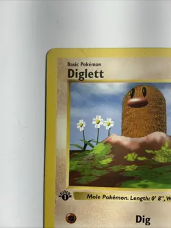 Diglett 047/102 Base Set (Shadowless) Regular 1st Edition Rare Pokemon TCG Card - Image 2