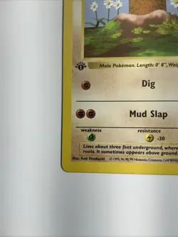 Diglett 047/102 Base Set (Shadowless) Regular 1st Edition Rare Pokemon TCG Card - Image 3