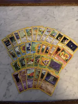 Vintage Pokemon Cards. All First Edition Or Uncommon, 35 Cards, NM WOTC. - Image 1