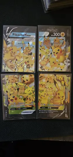 Pikachu V-Union [Set of 4] SWSH: Sword & Shield Promo Cards Holo - Image 1
