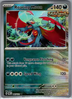 Roaring Moon (Master Ball) 065/131 SV: Prismatic Evolutions - Pokemon Card - NM - Image 1