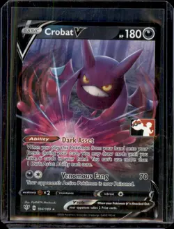 Crobat V 104/189 Prize Pack Series One Stamped Pokemon TCG Card - Image 1