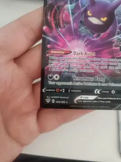 Crobat V 104/189 Prize Pack Series One Stamped Pokemon TCG Card - Image 3