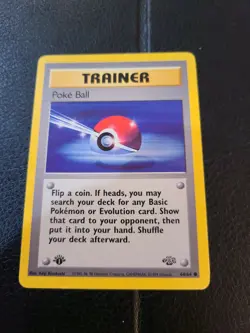 POKE BALL - 64/64 - 1st Edition Jungle - Common - Pokemon Card - NM - Image 1