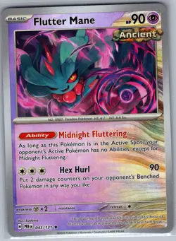 Flutter Mane (Master Ball) 043/131 SV: Prismatic Evolutions - Pokemon Card - NM - Image 1