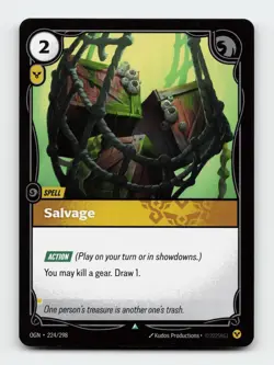 Salvage 224/298 Non Foil Riftbound Origins League of legends Card - Image 1