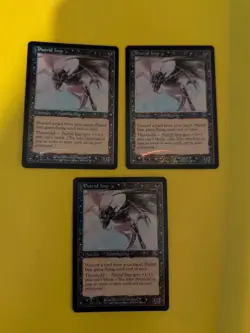 Putrid Imp x3 Zombie imp MTG 3 Card. Old Vintage shooting star Foil. Torment - Image 1