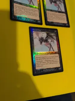 Putrid Imp x3 Zombie imp MTG 3 Card. Old Vintage shooting star Foil. Torment - Image 4