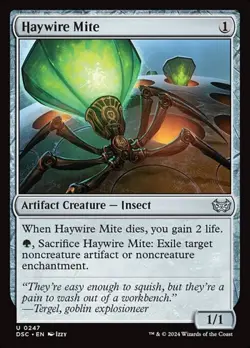 1x Haywire Mite NM Eng MTG - Duskmourn Commander - Image 1