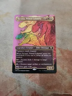 Zacama, Primal Calamity Borderless Commander Masters MTG NM - Image 1