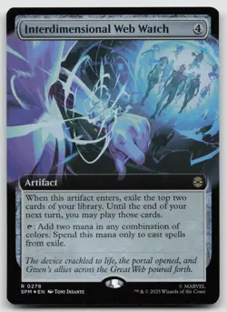 Interdimensional Web Watch (Extended Art) R Foil Marvel's Spider-Man 278 NM - Image 1