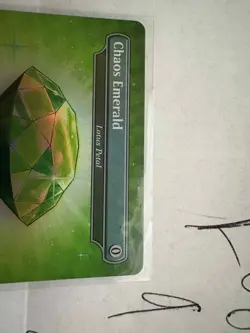 Chaos Emerald Green FOIL Secret Lair x Sonic - NM Magic MTG - Image 2