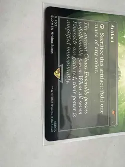 Chaos Emerald Green FOIL Secret Lair x Sonic - NM Magic MTG - Image 3