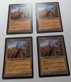Magic MTG 4x Tempest Wasteland English playset vintage www_MoxBeta_com - Image 2
